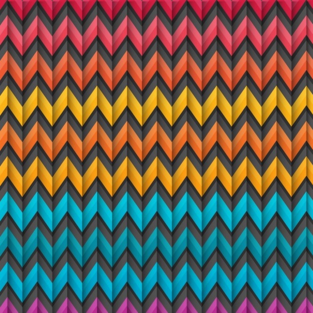 Free Vector colorful zig zag background