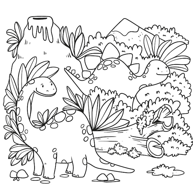 Coloring book illustration