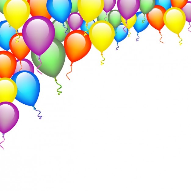 Free Vector colors balloons background