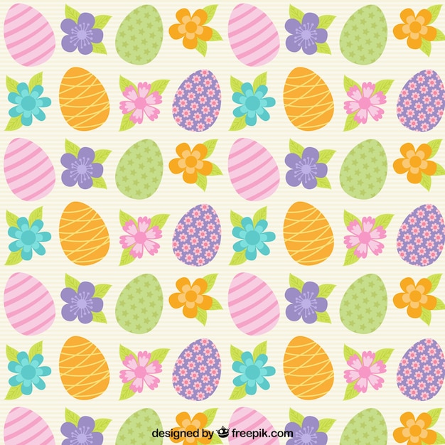 Colors Easter eggs pattern