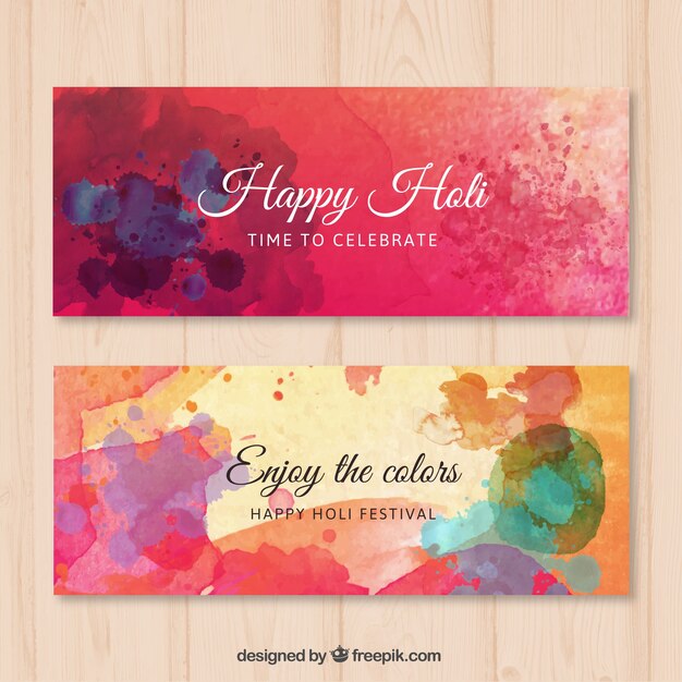 Colors Happy Holi banners