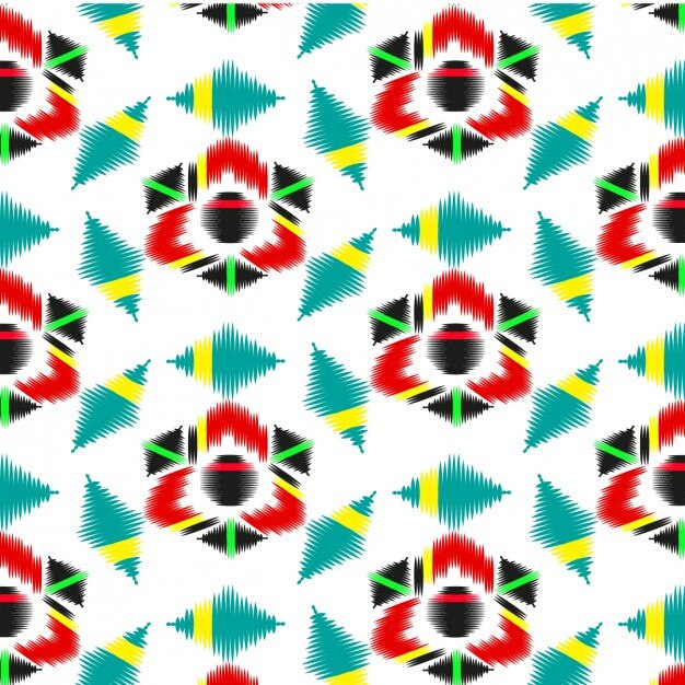 Coloured abstract textile pattern