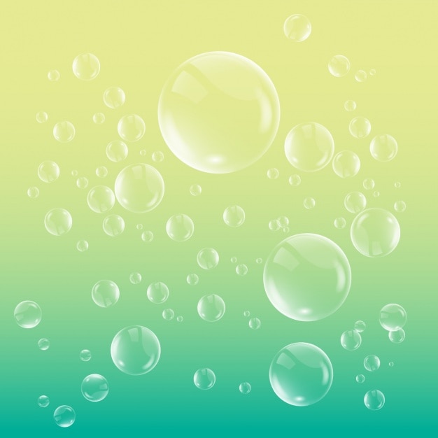 Coloured background with bubbles