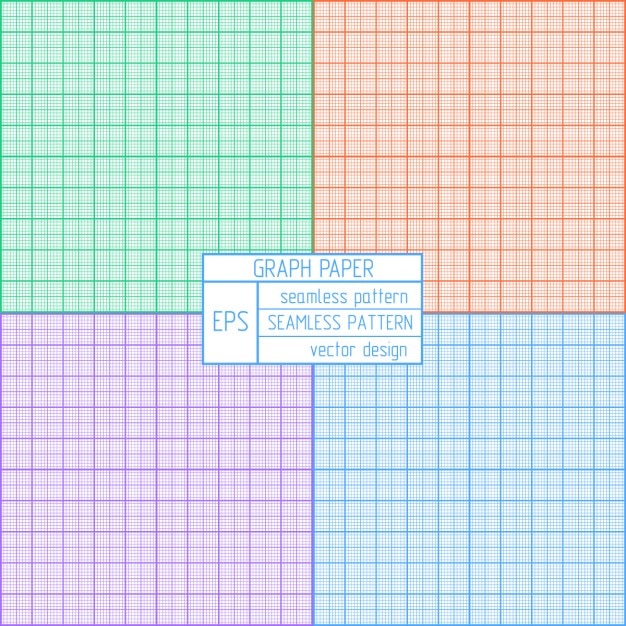 Coloured graph paper pattern