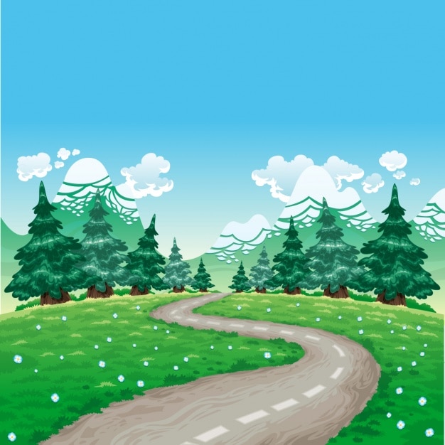 Coloured landscape background