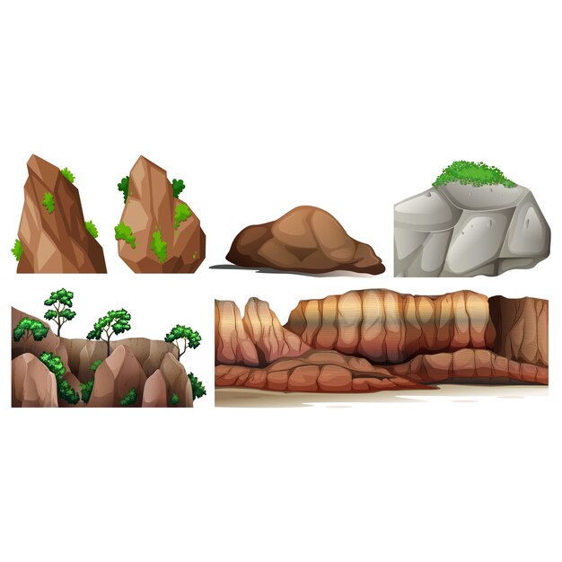 Coloured rocks collection