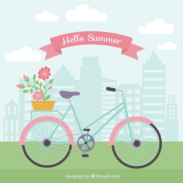 Free Vector coloured summer background