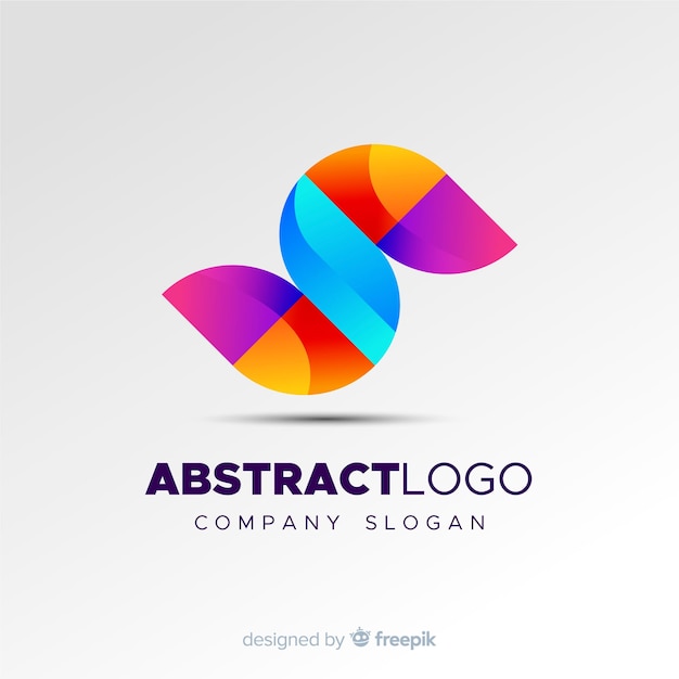 Colourful abstract logo template