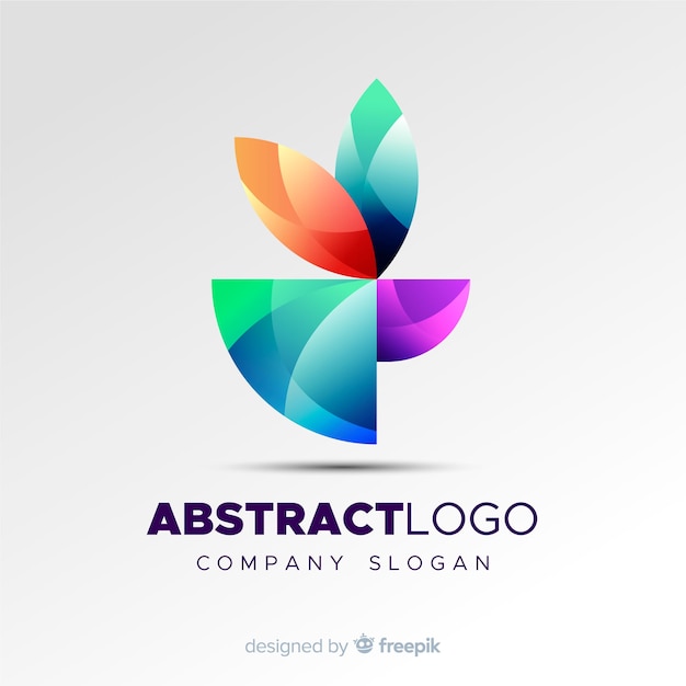 Colourful abstract logo template