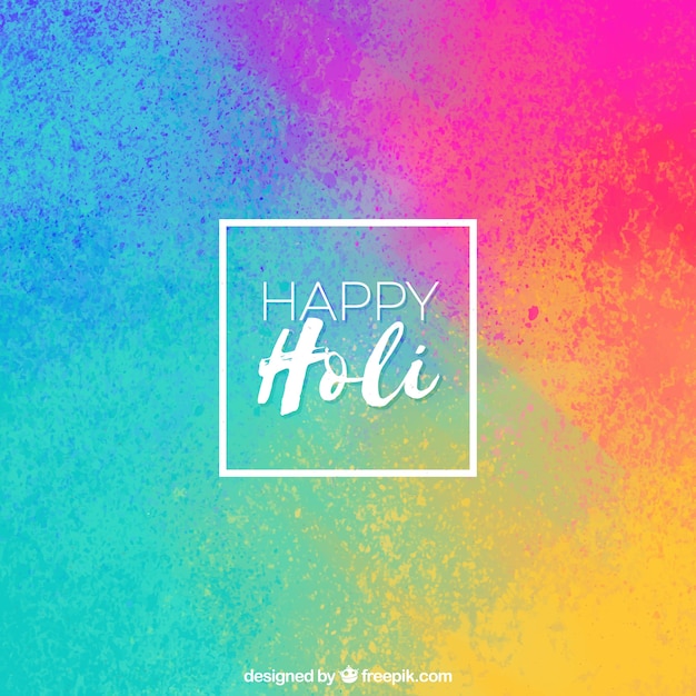 Free Vector colourful background happy holi