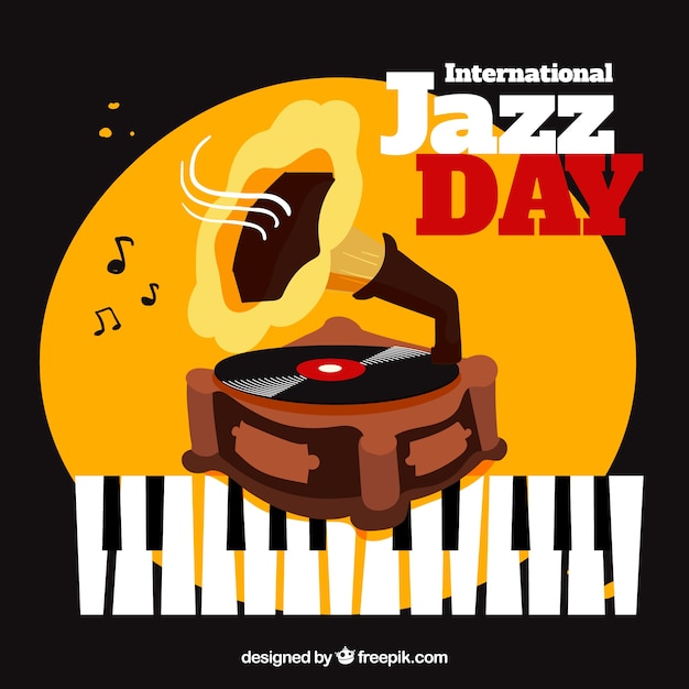 Colourful background for the international jazz day