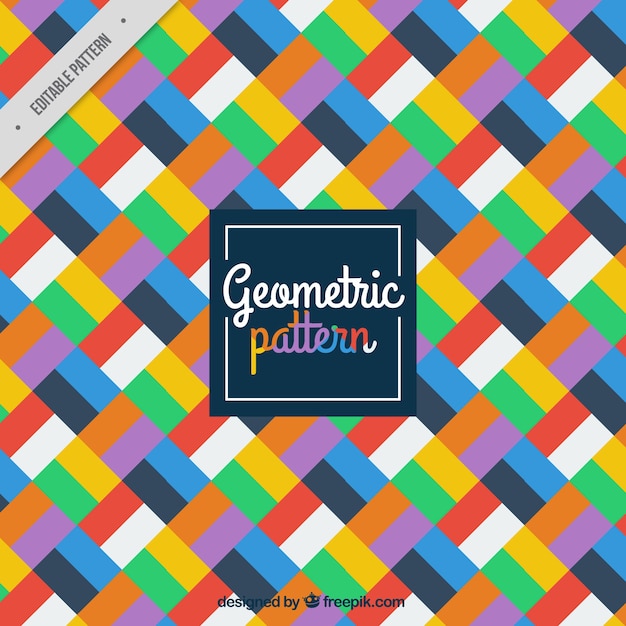 Colourful geometric pattern