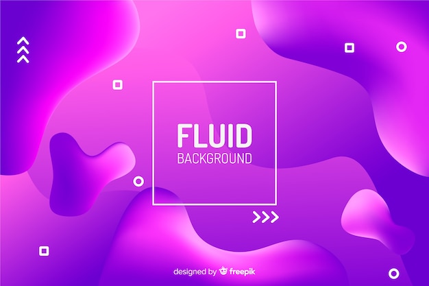 Colourful gradient liquid shapes background