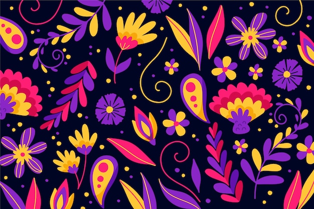 Colourful mexican traditional background