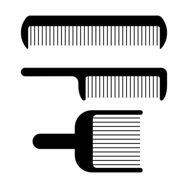 Free vector comb set of three