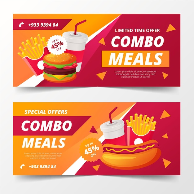 Combo offers banners template