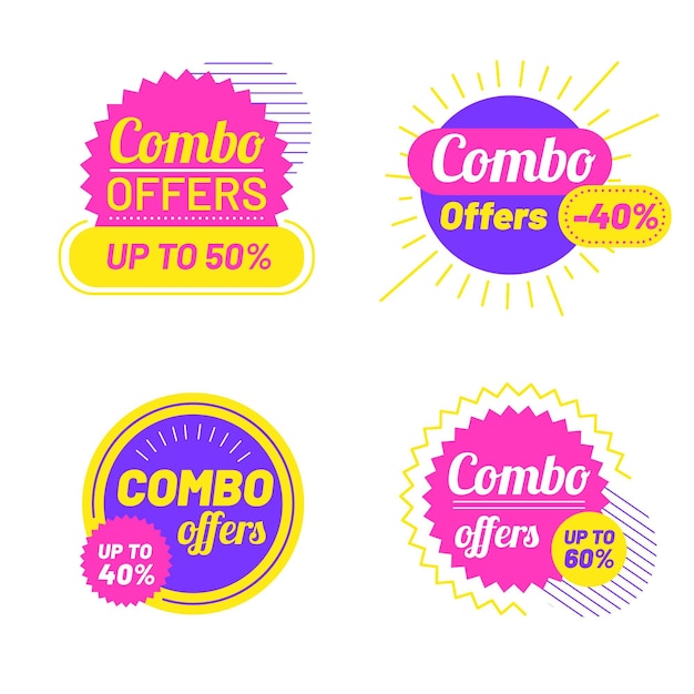 Combo offers - labels