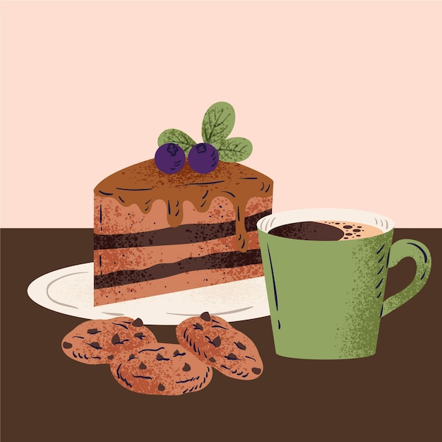 Free Vector comfort food concept