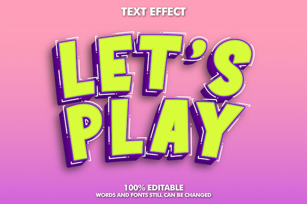 Free vector comic cartoon text effect