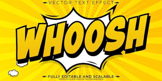 Free Vector comic editable text effect editable cartoon and animated text style