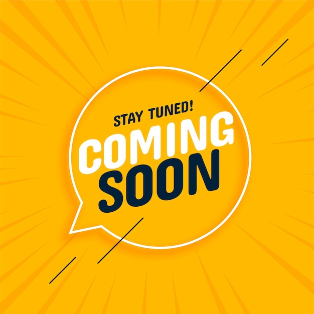 Free vector coming soon announcement template for opening web store