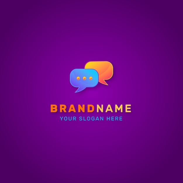 Communication logo design template