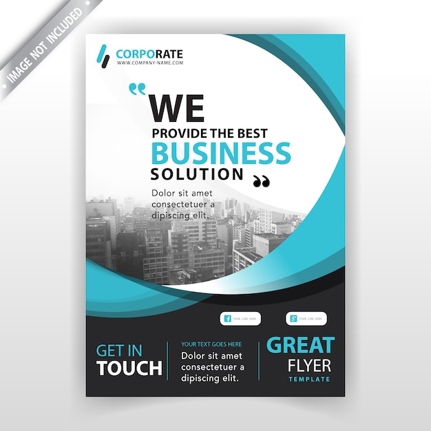 company booklet cover template