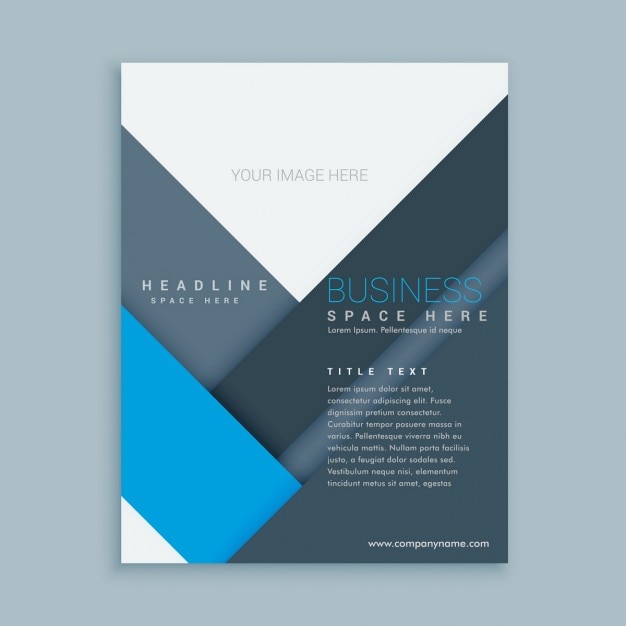 Free Vector company brochure template with minimalist shapes