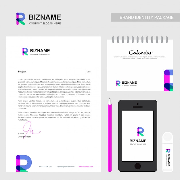 Company brochure with company logo and stylish design 