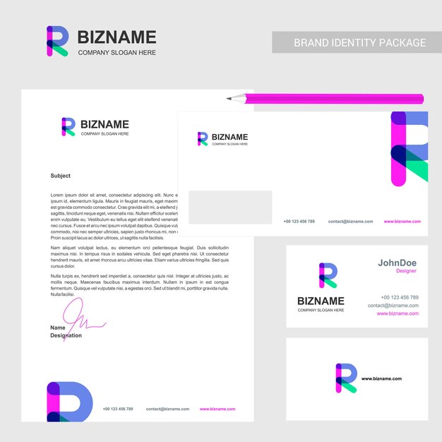 Company brochure with company logo and stylish design 