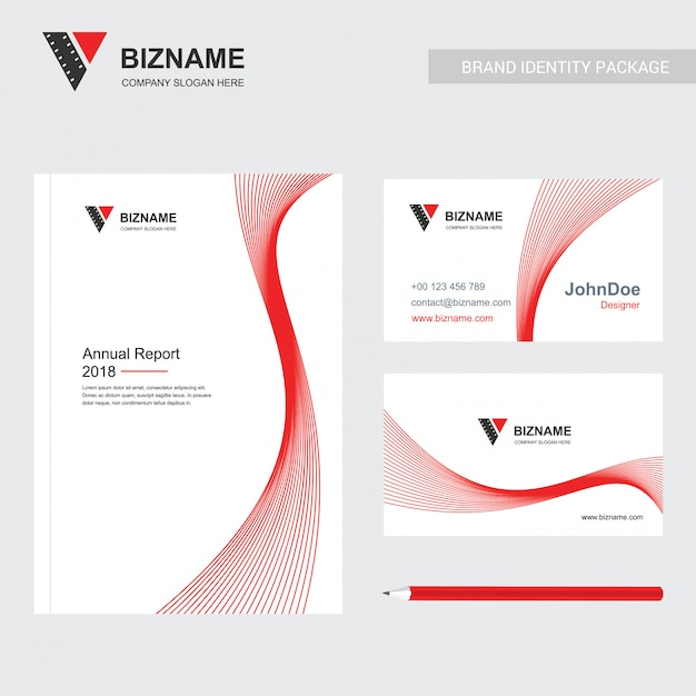 Company brochure with creative design vector 