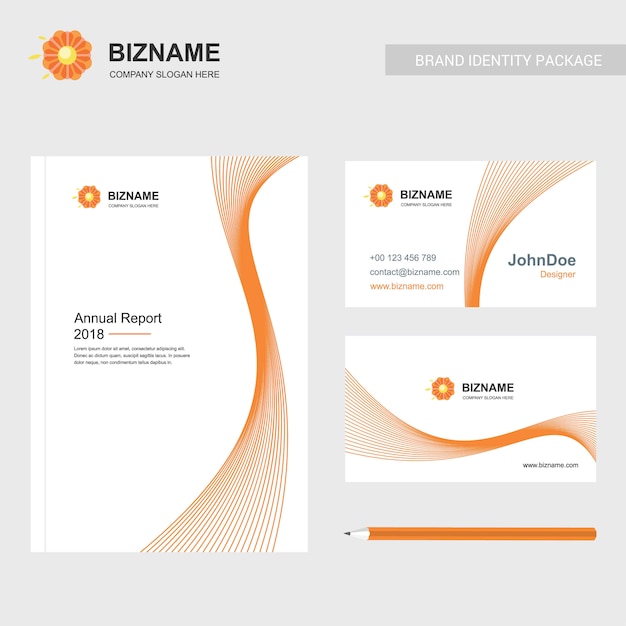 Company brochure with creative design 