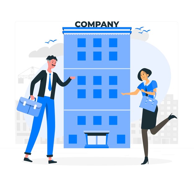 Company concept illustration