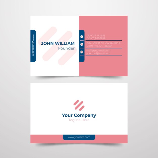 Company founder business card template