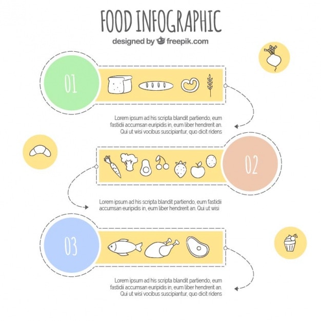 Free Vector computer graphics about food, hand drawn