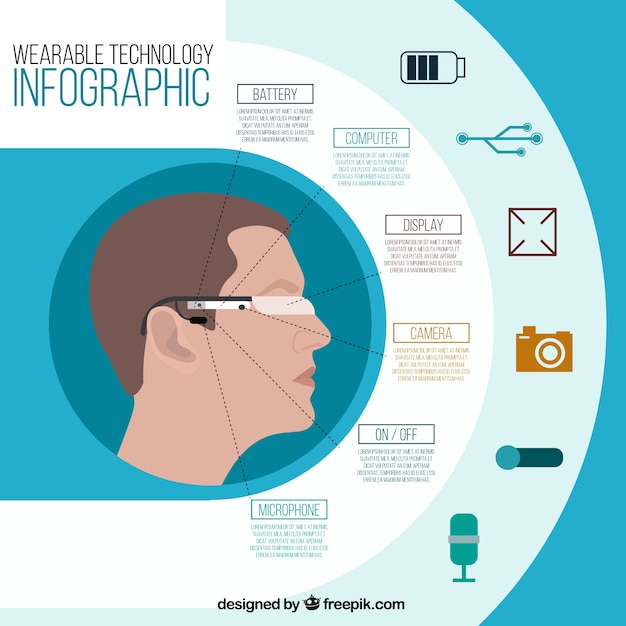 Free Vector computer graphics technology glasses