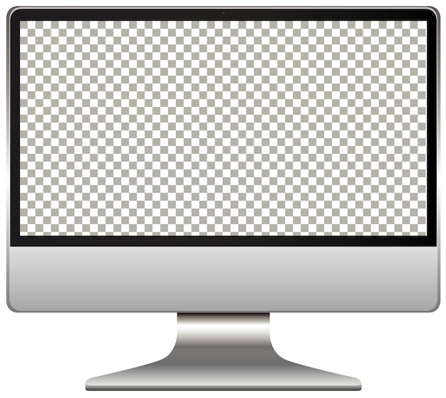 Computer monitor with transparent screen