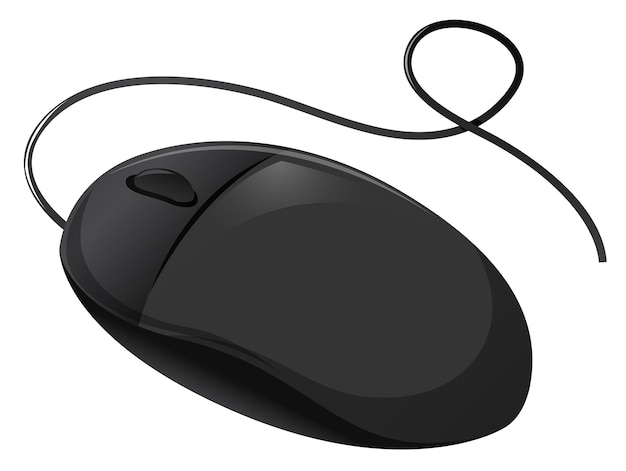 Free Vector computer mouse with wire