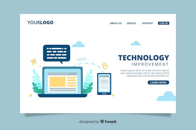 Concept landing page technology