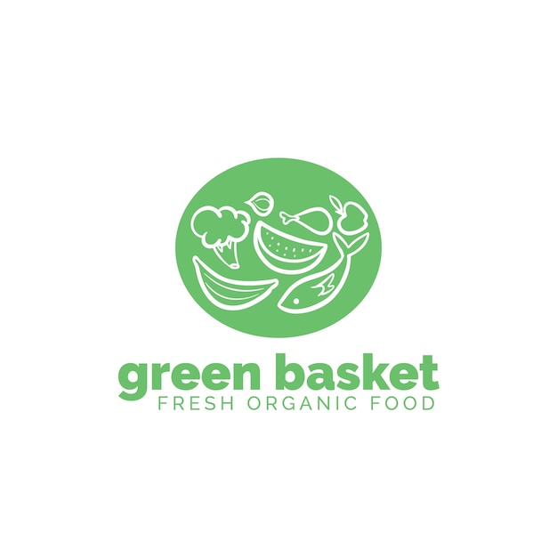 Concept of supermarket logo