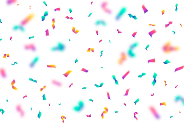 Confetti background in flat design