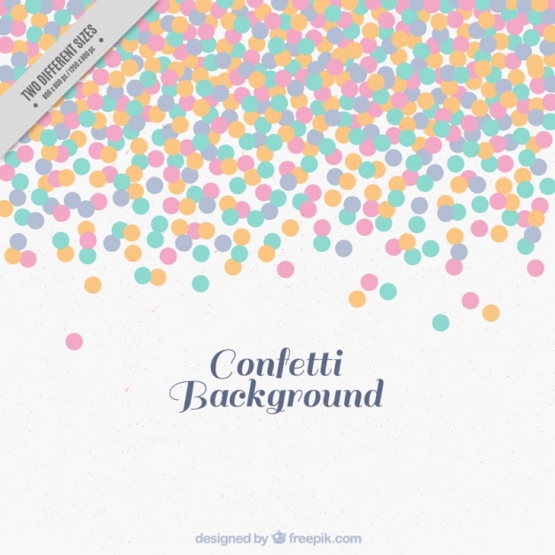 Free vector confetti background in flat style