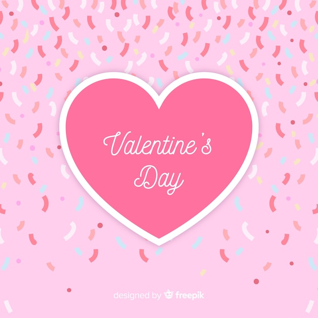 Free Vector confetti heart background