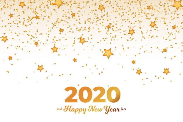 Confetti new year 2020 background