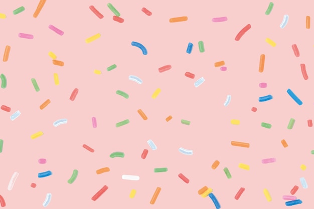 Free Vector confetti sprinkles background in pink