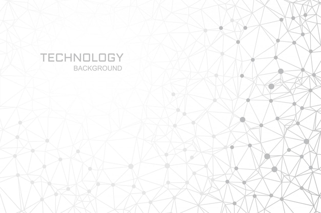 	Connecting lines polygon digital technology background