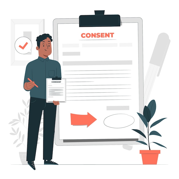 Free Vector consent concept illustration