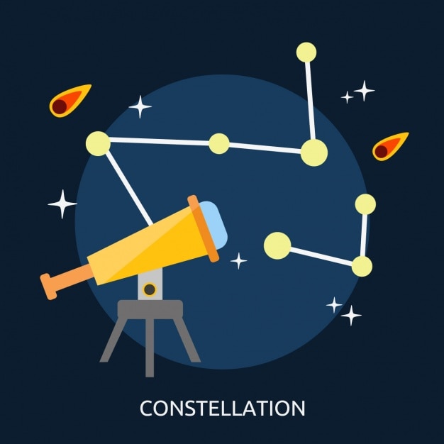 Free vector constellations background design