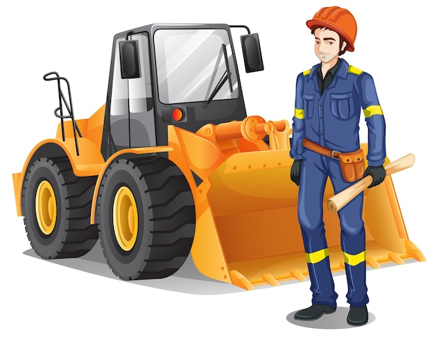 Free Vector a construction engineer