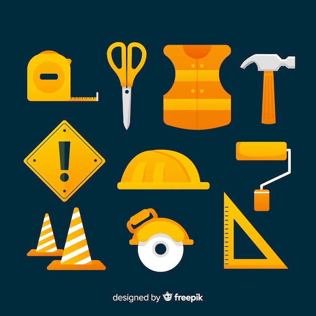 Free Vector construction equipment collection